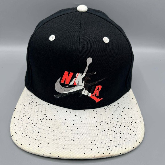 Air Jordan Pro Hat Men Black White Classic Cement Jumpman Snap Back Cap